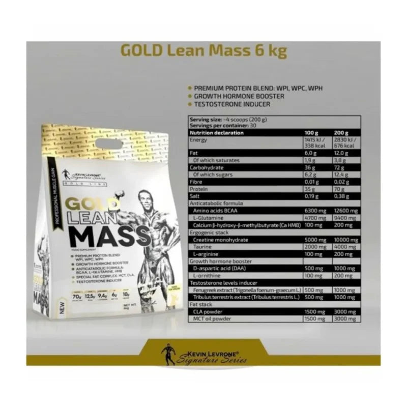 Kevin Levrone Signature Series Gold Lean Mass 6kg Chocolate