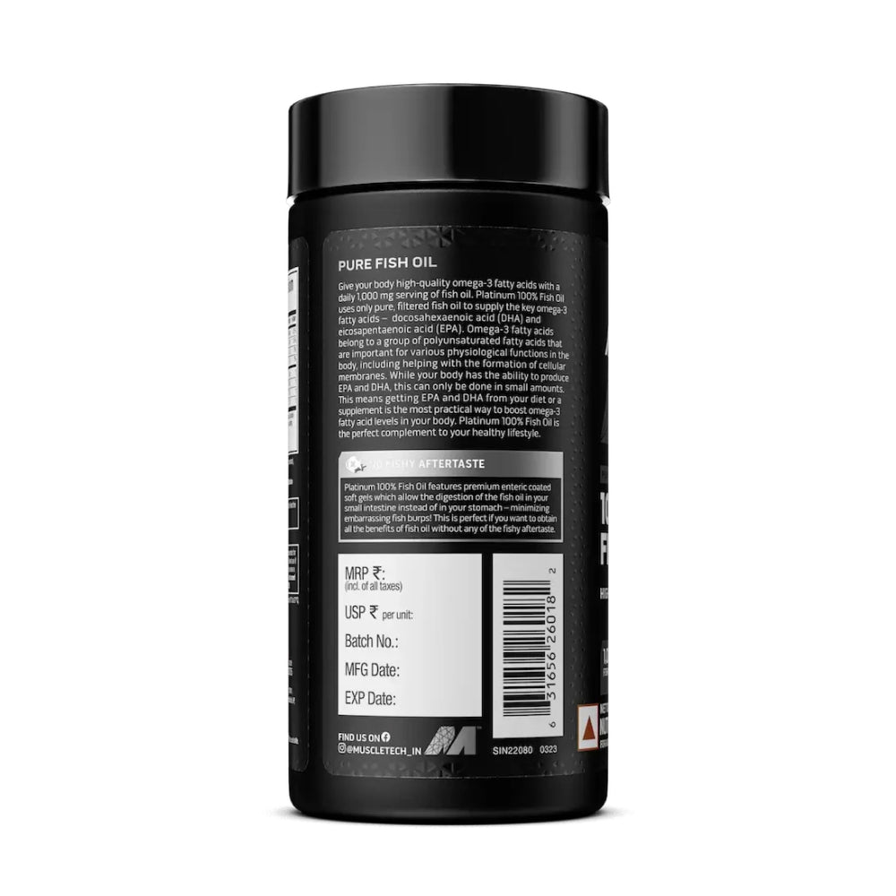 Muscletech Platinum 100% Omega Fish Oil