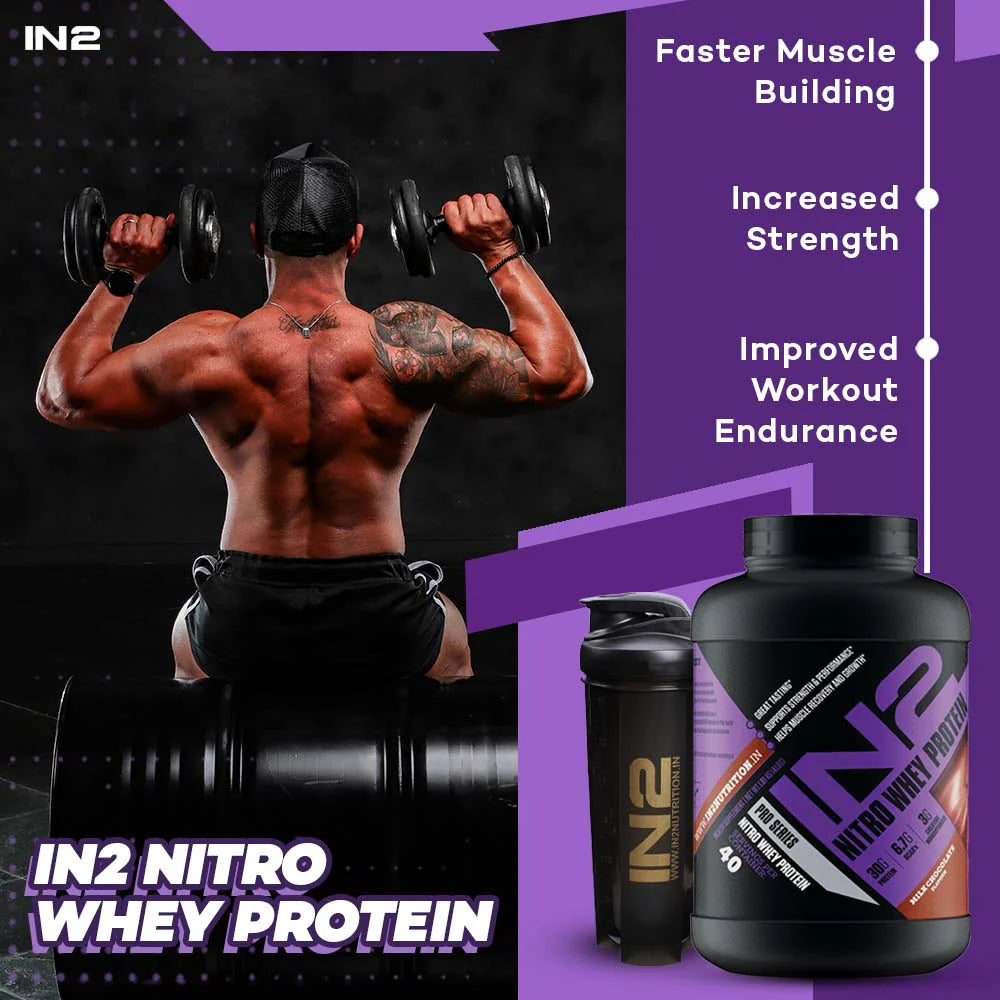 IN2 Nitro Whey Protein with 3g Creatine 1.81kg Milk Chocolate