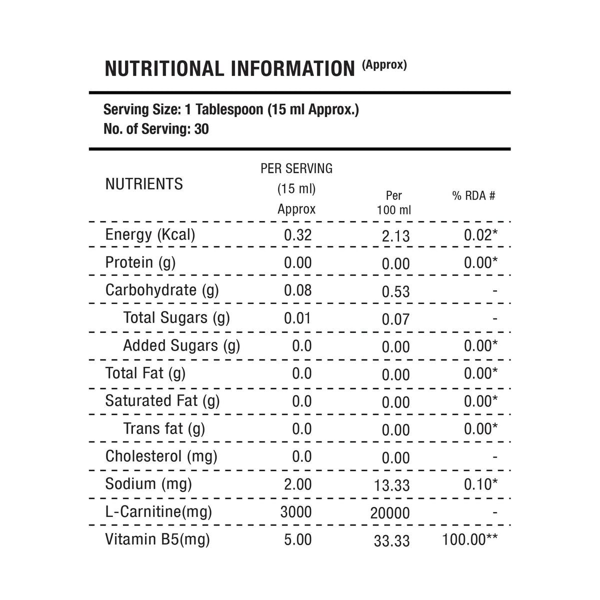 Foodstrong L-Carnitine 3000mg