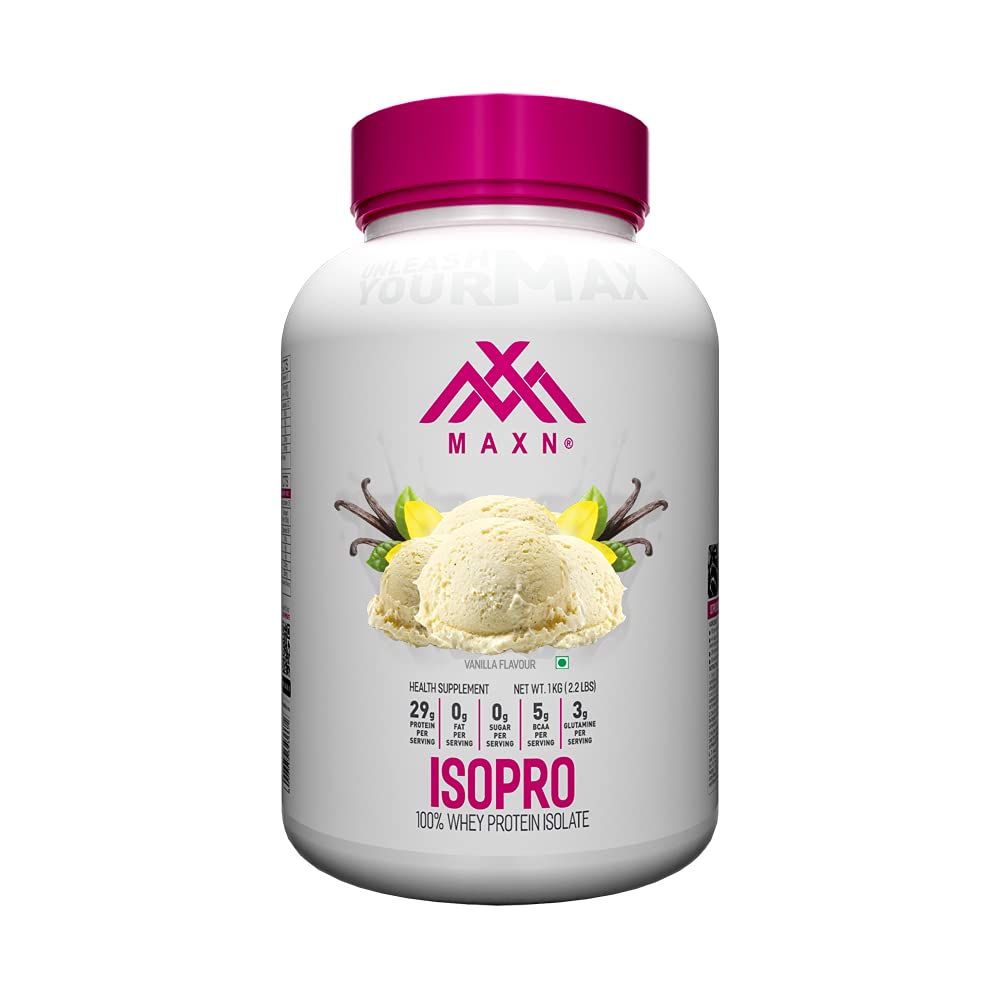 MAXN ISOPRO/Whey Protein Isolate - Flavoured Supplement for Muscle Growth
