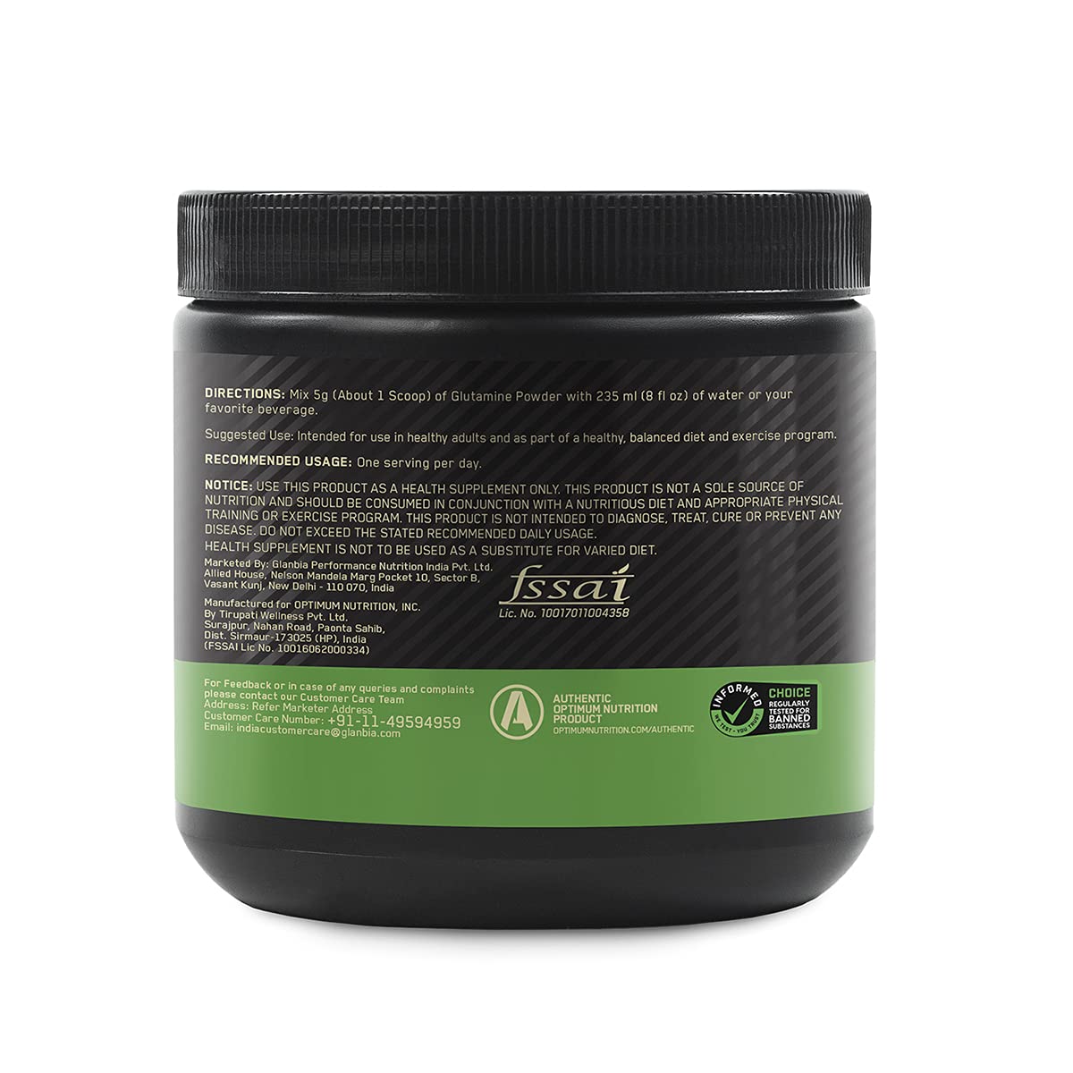 Glutamine Powder | Unflavoured | 250 g