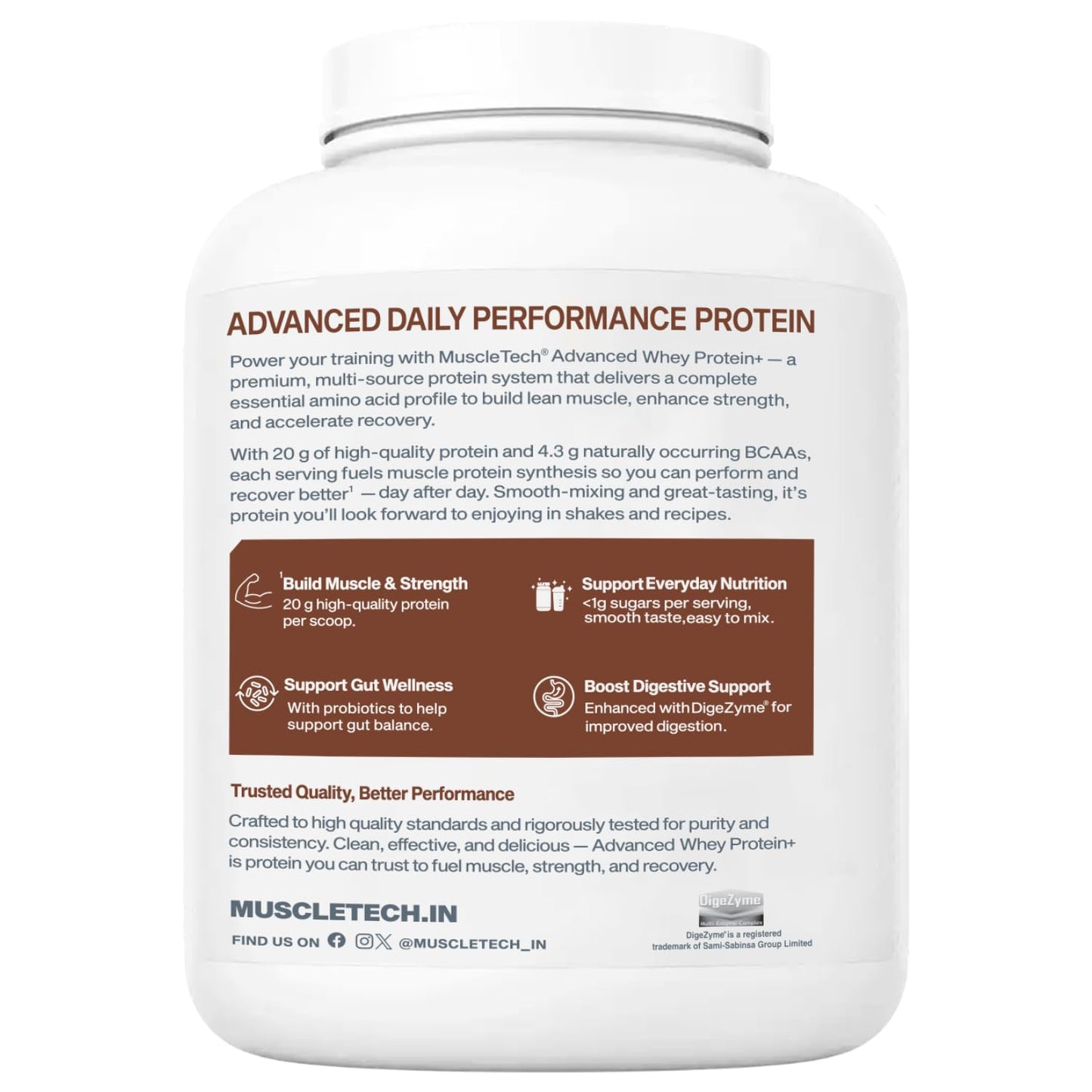 Muscletech  Advanced Whey Protein+ 1.8kg