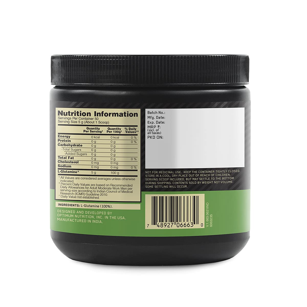 Glutamine Powder | Unflavoured | 250 g