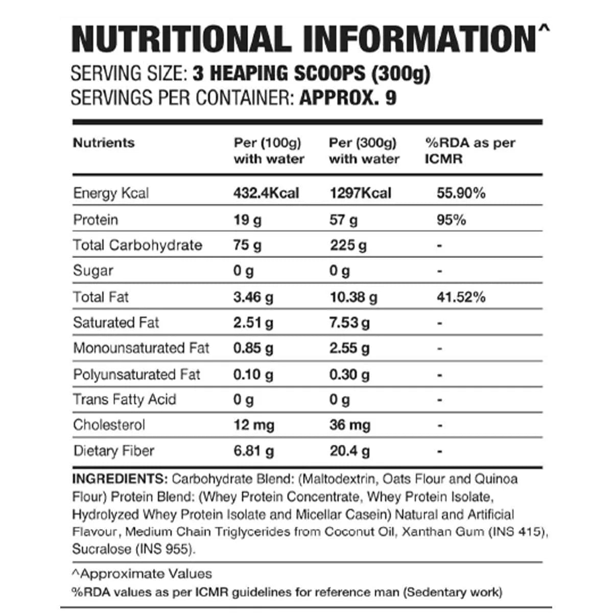 IN2 Mass Gainer Rich Chocolate