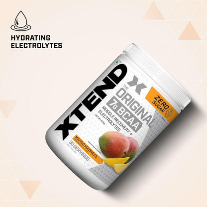 Scivation Xtend BCAAs Powder for Adults (Pre-Workout, 7g BCAAs, 0g Carbs,Sugar & Calories, 3.5 Leucine, 2.5g L-Glutamine, 1g Citrulline Malate) - 420gm, 30 Servings