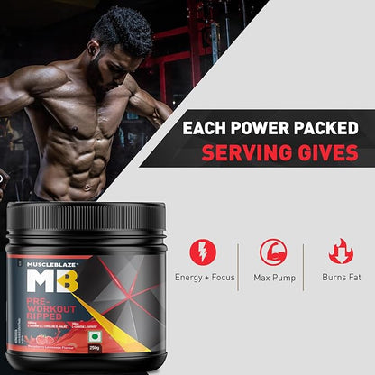 MuscleBlaze Pre Workout Ripped• 250 g