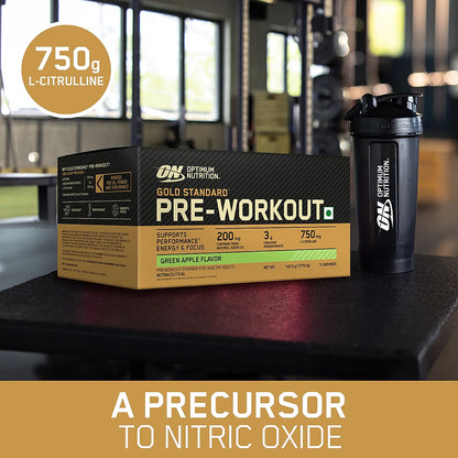 Optimum Nutrition (ON) Gold Standard Pre-Workout- 142.5g/15 single serve packs , For Energy, Focus, Power, Endurance & Performance