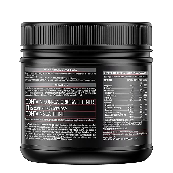 MuscleBlaze Pre Workout Ripped• 250 g