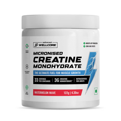 Wellcore Micronised Creatine Monohydrate 100% Pure Creatine