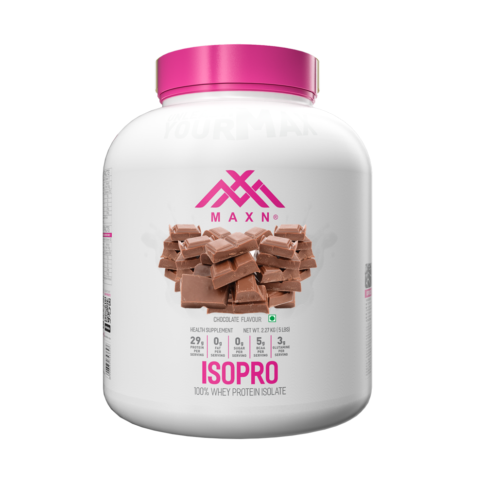 MAXN ISOPRO/Whey Protein Isolate - Flavoured Supplement for Muscle Growth