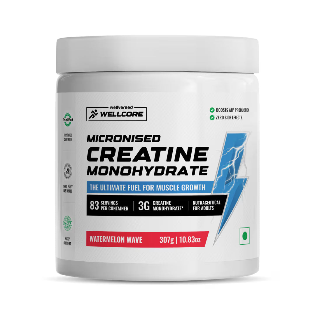 Wellcore Micronised Creatine Monohydrate 100% Pure Creatine