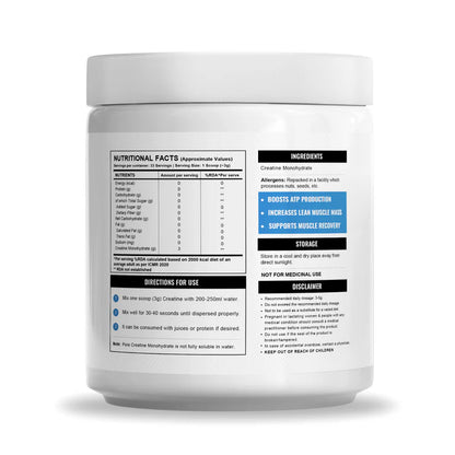 Wellcore Micronised Creatine Monohydrate 100% Pure Creatine
