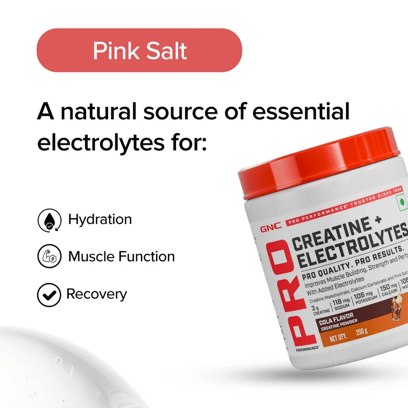 GNC Pro Performance Creatine Monohydrate 3000 mg Supplement Powder- 250 gm
