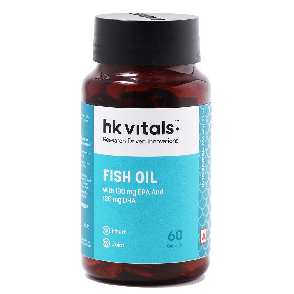 HealthKart HK Vitals Fish Oil 1000mg with 180mg EPA and 120mg DHA