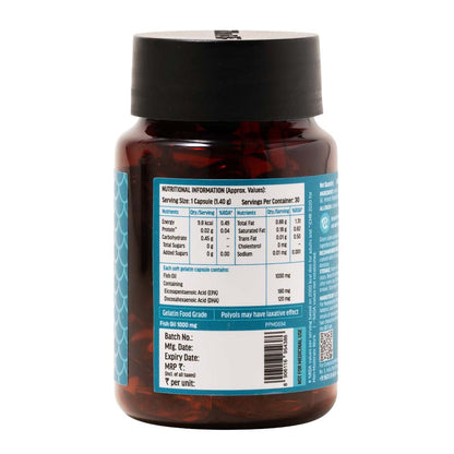HealthKart HK Vitals Fish Oil 1000mg with 180mg EPA and 120mg DHA