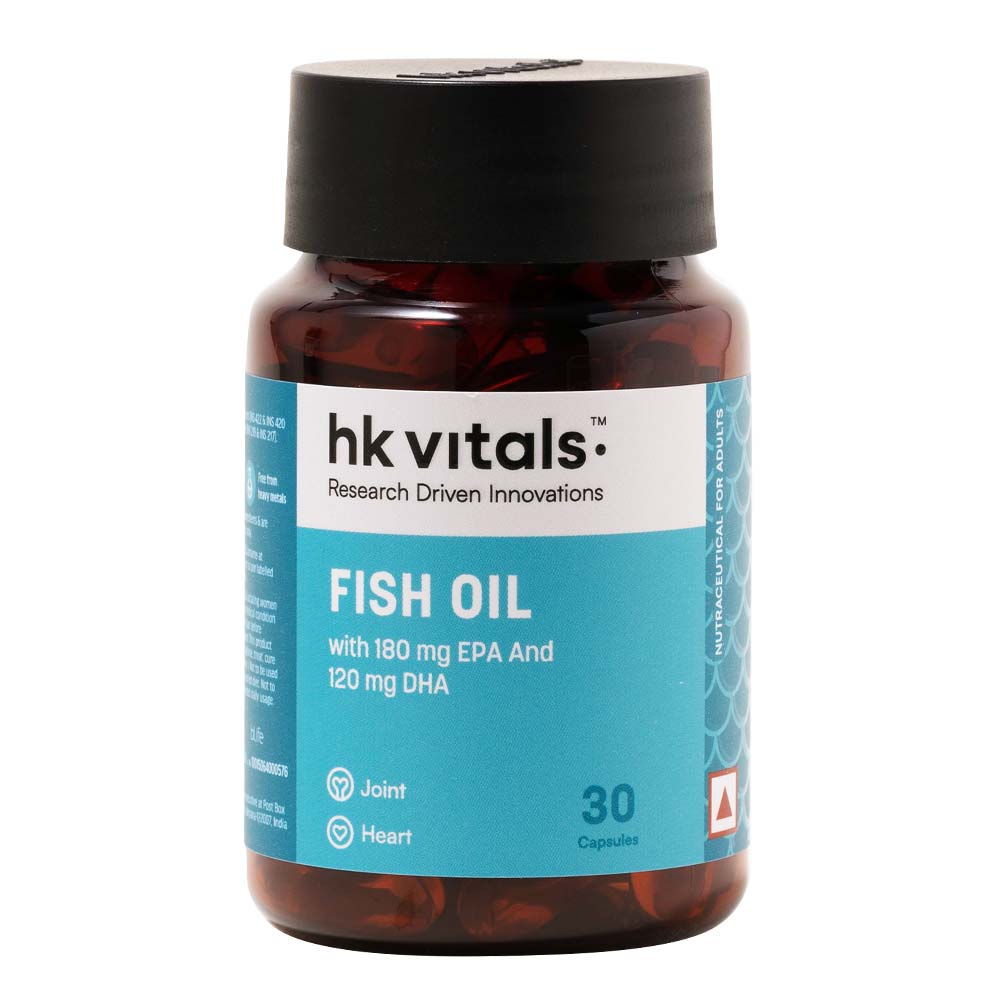 HealthKart HK Vitals Fish Oil 1000mg with 180mg EPA and 120mg DHA