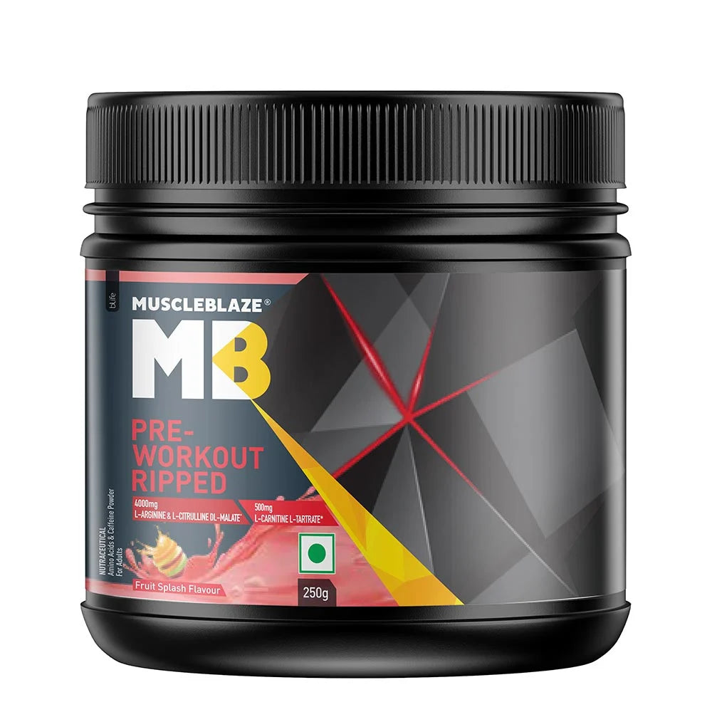 MuscleBlaze Pre Workout Ripped• 250 g