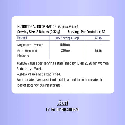 HK vitals 100% Magnesium Glycinate