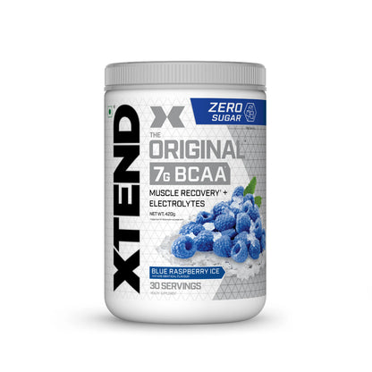 Scivation Xtend BCAAs Powder for Adults (Pre-Workout, 7g BCAAs, 0g Carbs,Sugar & Calories, 3.5 Leucine, 2.5g L-Glutamine, 1g Citrulline Malate) - 420gm, 30 Servings