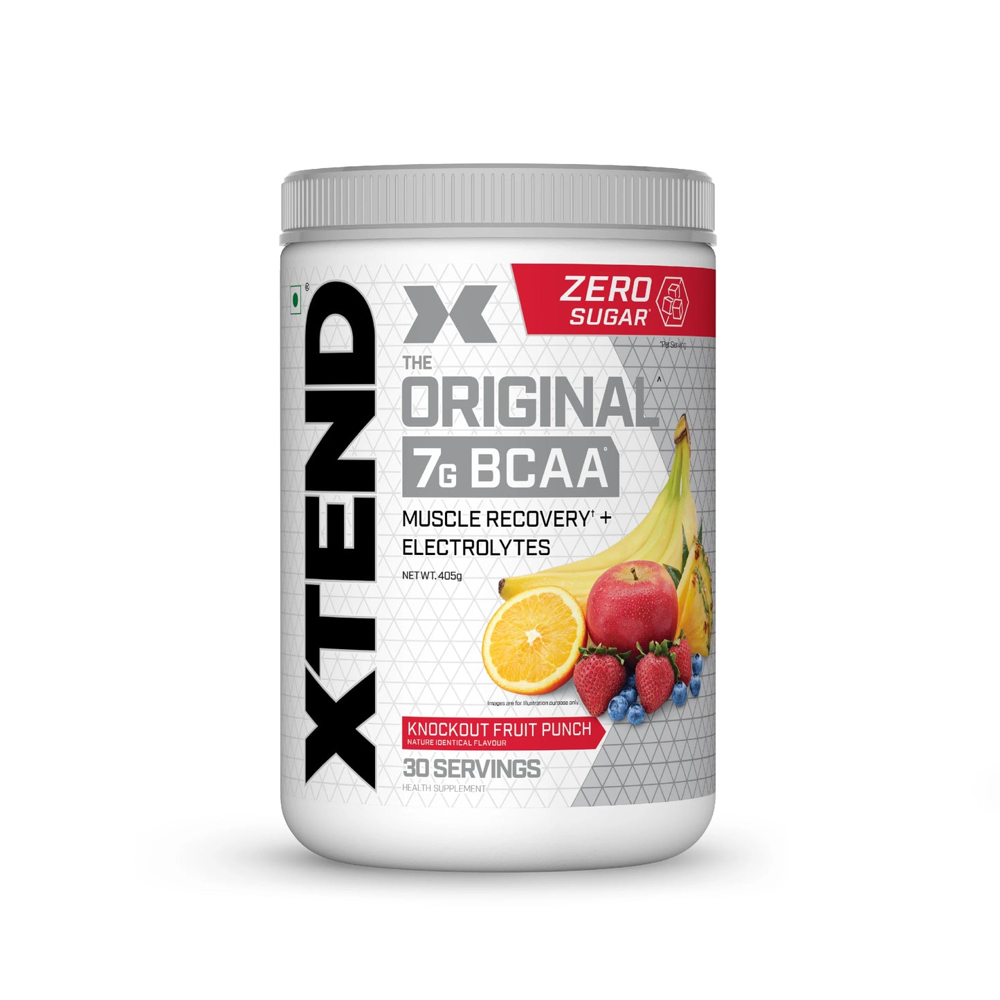Scivation Xtend BCAAs Powder for Adults (Pre-Workout, 7g BCAAs, 0g Carbs,Sugar & Calories, 3.5 Leucine, 2.5g L-Glutamine, 1g Citrulline Malate) - 420gm, 30 Servings