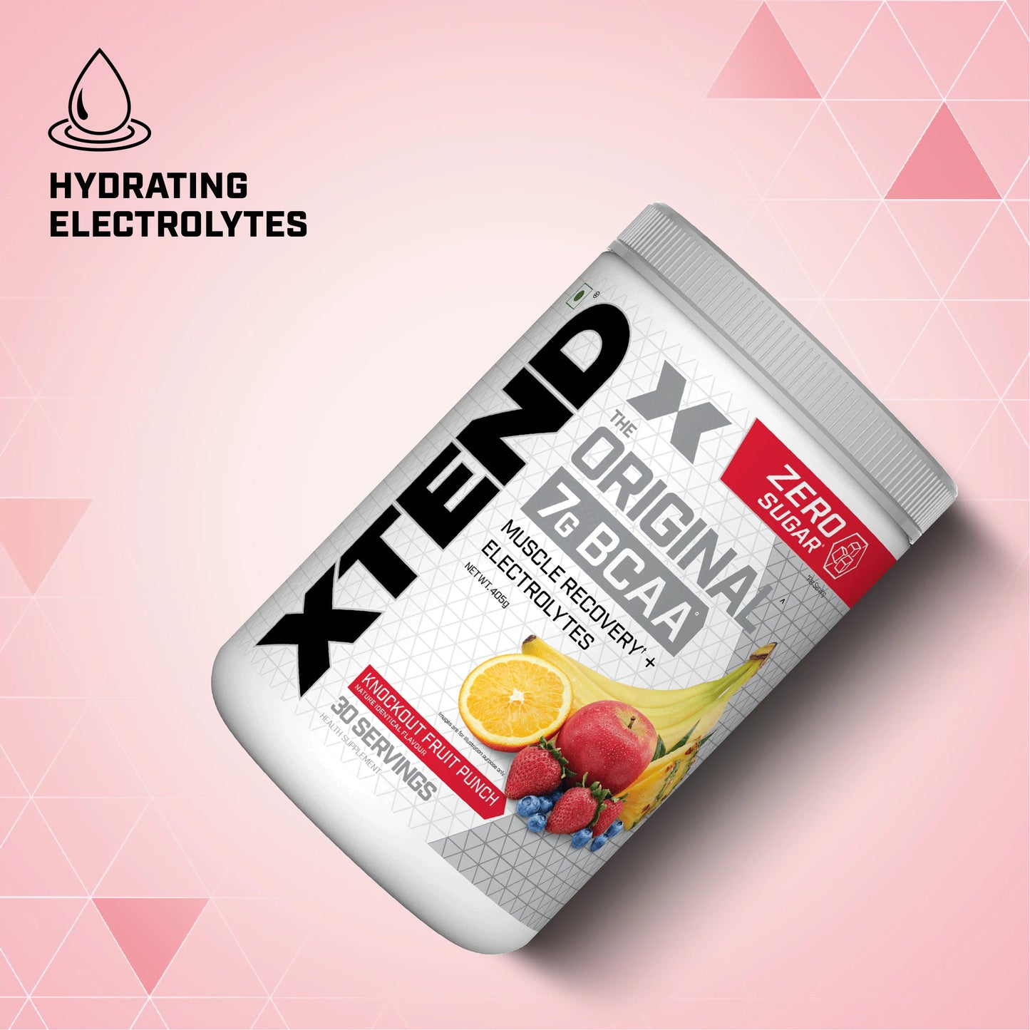 Scivation Xtend BCAAs Powder for Adults (Pre-Workout, 7g BCAAs, 0g Carbs,Sugar & Calories, 3.5 Leucine, 2.5g L-Glutamine, 1g Citrulline Malate) - 420gm, 30 Servings