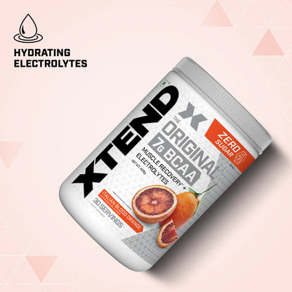 Scivation Xtend BCAAs Powder for Adults (Pre-Workout, 7g BCAAs, 0g Carbs,Sugar & Calories, 3.5 Leucine, 2.5g L-Glutamine, 1g Citrulline Malate) - 420gm, 30 Servings